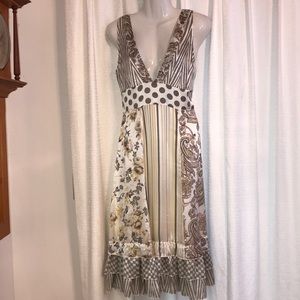 Anthropologie CHAN LUU Silk Satin Babydoll Dress L